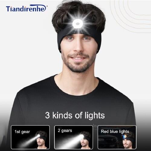 Tiandirenhe Wireless Bluetooth Sleep Headphone Headband Hat Soft Warm Sports Smart Cap Smart Speaker Stereo Headset with Mic