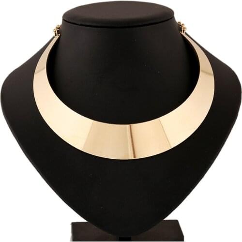 2019 New Fashion Series Alloy Statement Necklace Women Short Necklaces Collares Mujer Chunky Choker Gold Necklace Bijoux