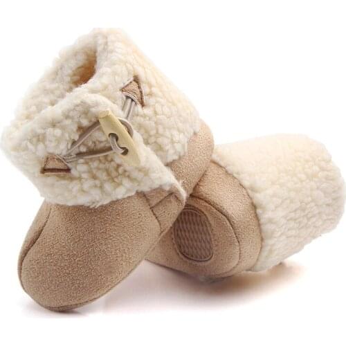 Toddler Baby Boy Girl Winter Warm Slippers Boots Prewalker Slip on Shoes