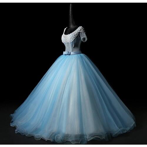 100%real see through light blue top short sleeve court ball gown Medieval dress Renaissance Gown princess victoria dress