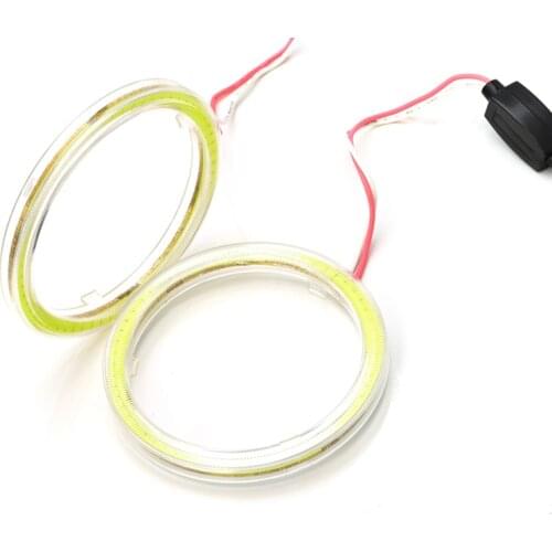 2X Led Angel Eye Car Halo Rings Auto Drl Angel Eyes Motorcycle Bright Lampshades 12v Cob 60/70/80/90/100/110/120mm