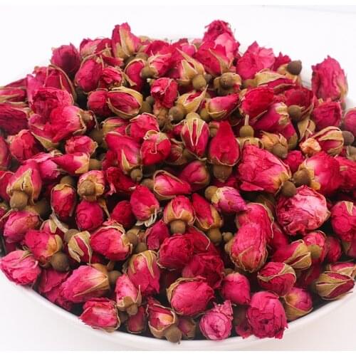500g Fragrant Natural Dried Red Rose Buds Organic Dried Flowers Buds Women Gift Wedding Decoration