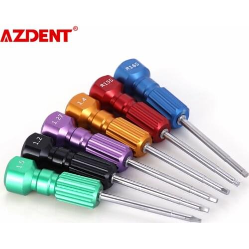 6pcs/Kit Dental Laboratory Implant Screwdriver Micro Screw Driver for Implants System Drilling Tool