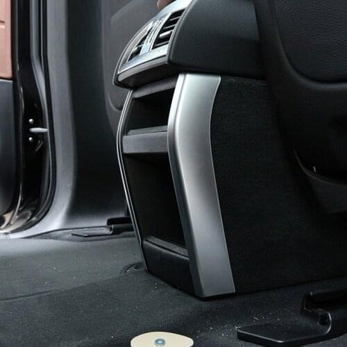 ABS Car Styling Rear Air Conditioning Outlet Vent Cover Trim Strips for BMW X5 X6 2014-2018 Chrome Silver Car Accessories