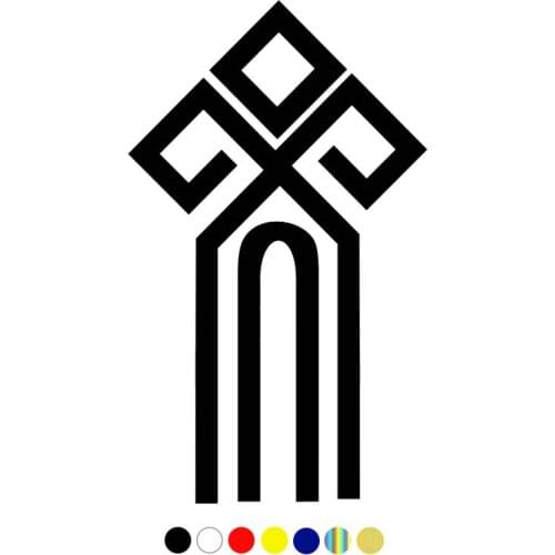 CS-1034#Various Sizes Chur Slavic symbol funny car sticker vinyl decal white/black for auto car stickers styling