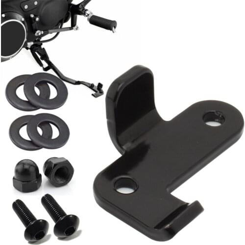 Motorcycle Black Stand Kickstand Extension Kit For Harley Sportster 07-Up XR 08-13 Forty Eight XL1200X XL1200N Iron 883 XL883N