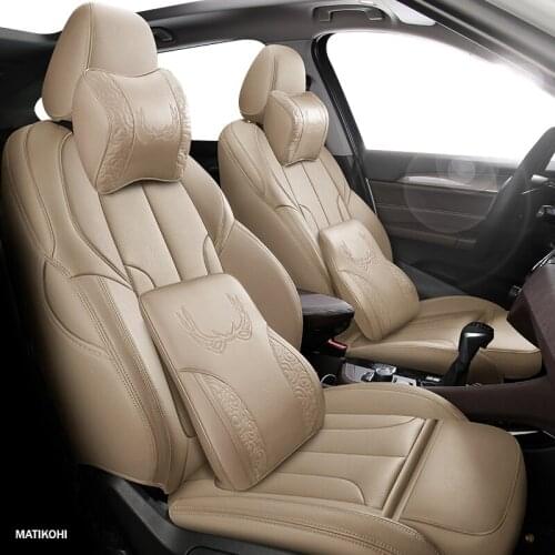 MATIKOHI Custom Leather car seat cover For Opel Astra Antara Vectra Zafira Chery Tiggo 3 5 7 QQ A3 A2 A1 ARRIZO 7 5 3 M7 aut