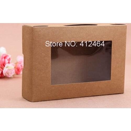 Matte Lamination Self lock bottom snow printed paper biscuit packaging box with plastic window ---PX10219