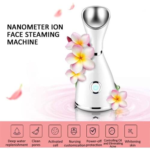Nano Ionic Face Steamer Deep Facial Cleaner Beauty Face Steaming Device Facial Steamer Machine Steam Sprayer Skin Care Tools