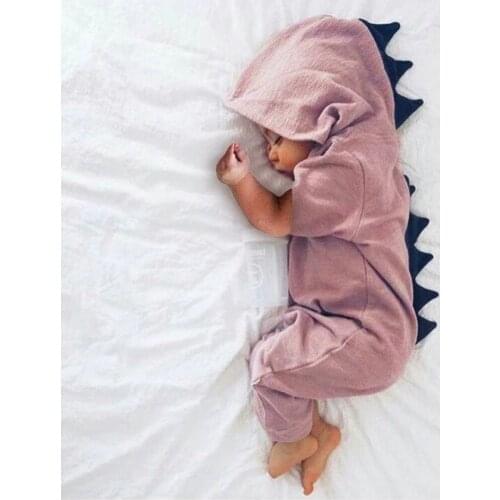 New Infant Baby Girl Dinosaur Romper Jumpsuit Cute Clothes Outfit