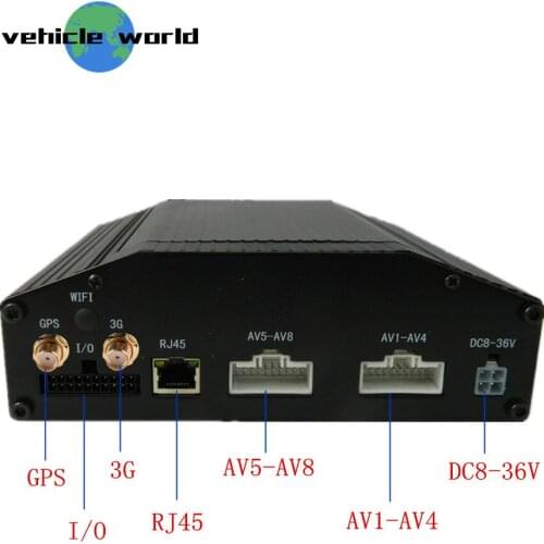 School Bus Trailer Truck Taxi Vehicle Car 8Ch AHD 720P HDD Mobile DVR built in GPS 3G