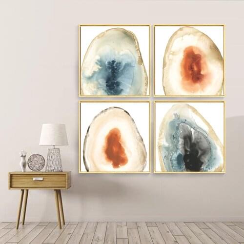 Nordic Abstract Elliptic Color Geometry Art Print Posters Wall Pictures Canvas Painting For Living Room Home Decor Unframed