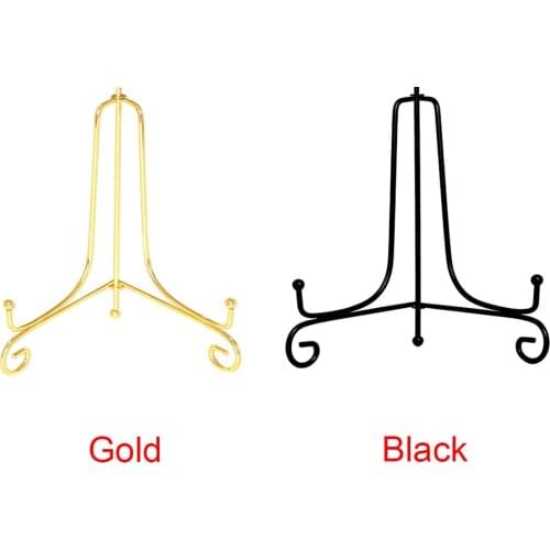 Dish Tablets Easel Plate Art Home Iron Display Stand Pedestal Rack Bowl Cookbooks Decorative Picture Frames Picture Photo Holder