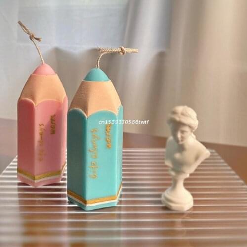 Pencil Shape Epoxy Resin Mold Candle Soap Casting Silicone Mould DIY Crafts Jewelry Home Decorations Ornaments Making Dropship