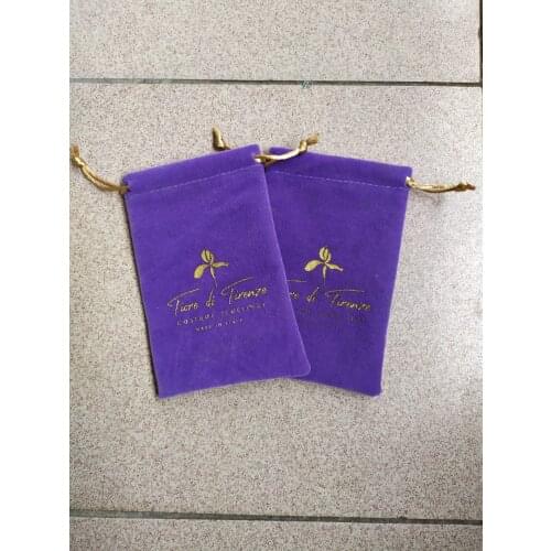 High quality velvet drawstring jewerly bag necklace trinket gift storage and packaging pouch