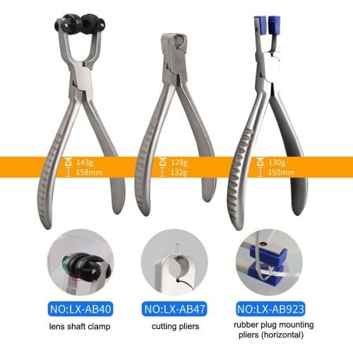 3 Sets Optical Adjustment Glasses Glasses Nose Pad Arm Clamp Glasses Assembly Tool Hand Repair Repair Frame Glasses Clip
