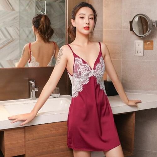 Bride Backless Cami Nightgown Sexy Hollow Out Lace Nightdress Summer Womens Sleeveless Nightsuits Lounge Sleep Home Dress