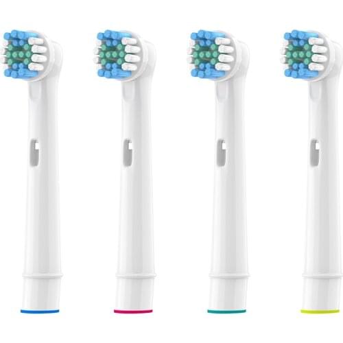 4pcs Replacement Brush Heads For Oral-B Electric Toothbrush fit Braun Professional Care/Professional Care SmartSeries/TriZone