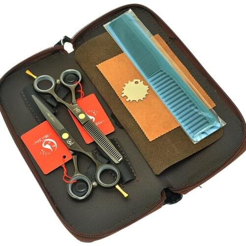 5.5" Professional Hair Scissors Set Japan 440C Steel Hair Cutting Shears Salon Thinning Trimming Scissor Sharp Hair Razor A0016A