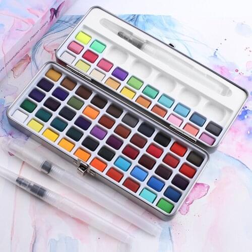 72colors Arrival Color Transparent Solid Watercolor Portable Watercolor Pigment for Kids Drawing Watercolor Paper Supplies