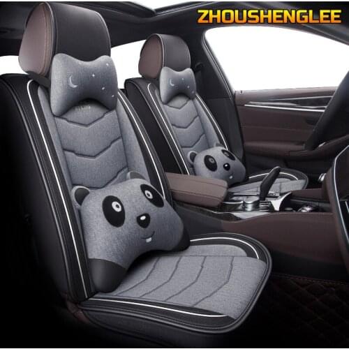 ZHOUSHENGLEE Flax car seat covers for lexus gs300 bmw x3 e83 x5 haval h9 audi 100 c4 l200mercedes ml w163 seat cover cars