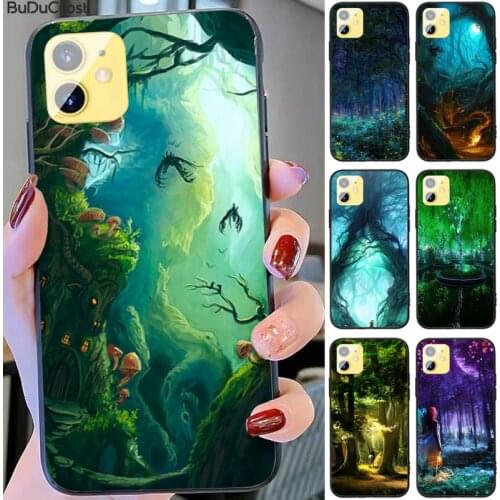 Magic forest Phone Case for iphone 11 12 Pro 11 Pro Max X XS XR XS MAX 8plus 7 6splus 5s se 7plus SE 2020