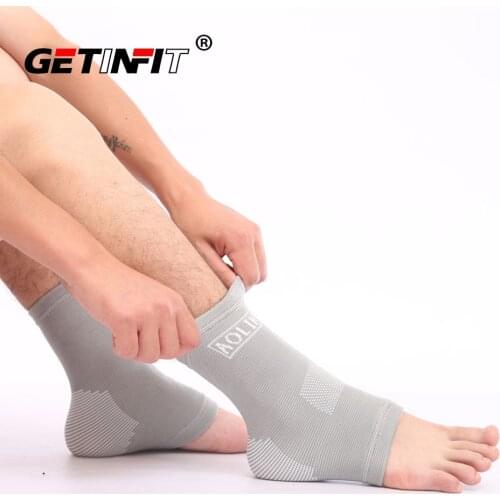 Getinfit 1Pair Ankle Support Sports Protective Gear Football Basketball Ankle Brace Nylon Ankle Compression Ankle Protector