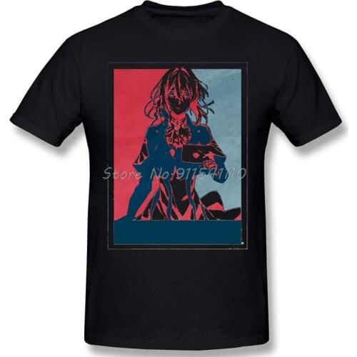 Cool Casual TShirt Men Clothes Hot Sale Violet Evergarden Gilbert Claudia Hodgins Anime 100% Cotton O Neck T-shirts 2020