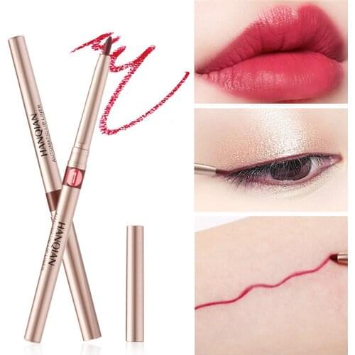 Multifunctional Rotating Matte Lip Liner Long Lasting Easy To Wear Non-stick Cup Lipstick Pen Makeup Pens Cosmetic Tool TSLM2