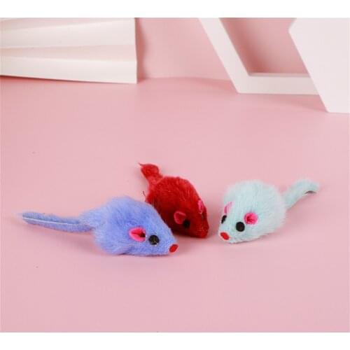 Soft Fleece False Mouse Cat Toys Interactive Funny Playing Cat Toy Solid Color Long Tail Mouse Toy For Cat Kitten Pet Supplies