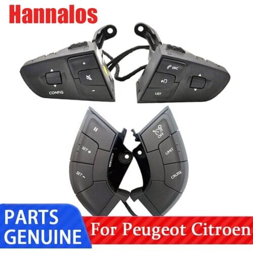 Steering wheel multi-function switch, steering wheel cruise switch, volume adjustment switch for Peugeot 508/508sw original new