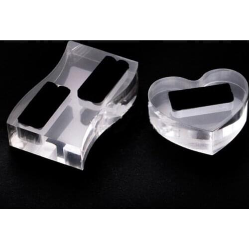 Durable and Smooth Heart/S Shape Clear Acrylic Jewelry Holder Photography Props Rings Display Stand Ornaments Show Rack