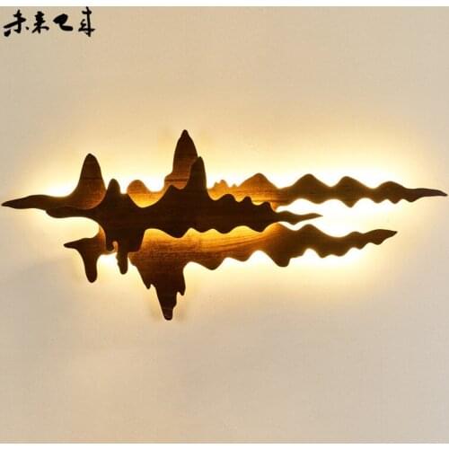 Modern led wood wall light aplique luz pared arandela luminaria de parede dinging room lamp beside lamp