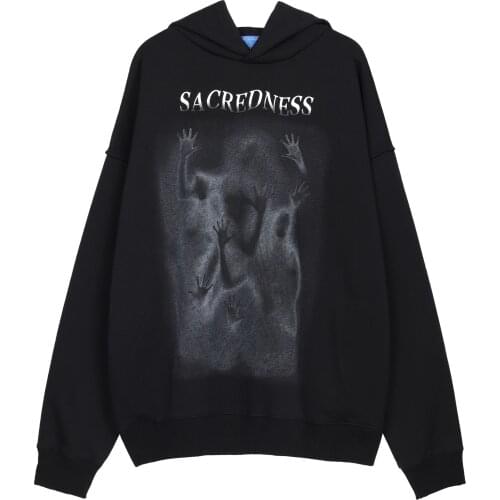 Men Sweatshirts autumn street hip-hop Long Sleeve pullover casual fashion Oversized hoodies loose cotton coat