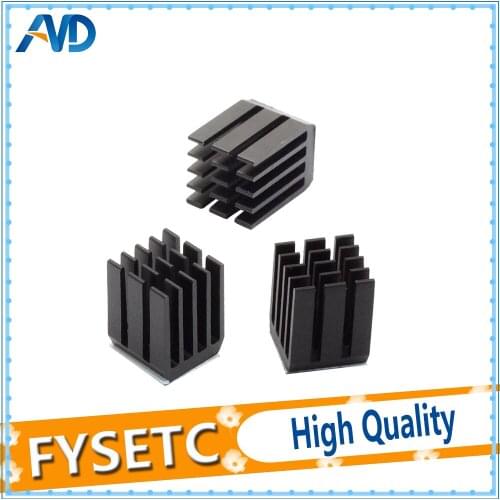 15pcs/lot StepStick Heat Sink Cooler Aluminum Heat Dissipation Suitable For DRV8825/A4988/TMC2100/TMC2208/TMC2130 Mendel