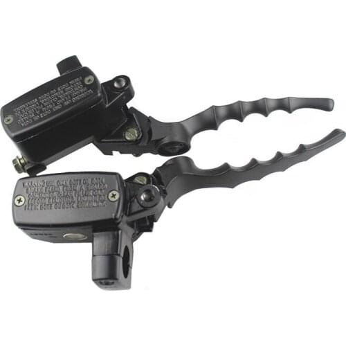 Universal Hydraulic 1'' 25mm Handlebar Brake Clutch Master Cylinder Reservoir Pump Levers For Suzuki Cruiser Chopper Cafe Racer