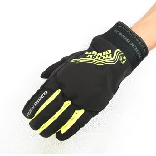 ROCK BIKER Windproof Waterproof Motorcycle Gloves Motorcross Riding Gloves Snowboard Skiing Warm Gloves Luvas Da Motocicleta
