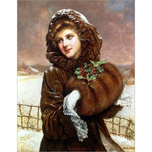 Embroidery Counted Cross Stitch Kits Needlework - Crafts 14 ct DMC Color DIY Arts Handmade Decor - Unknown Title