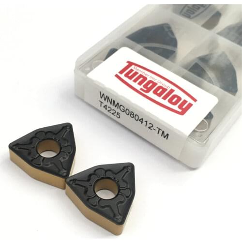 10PCS WNMG080412 TM T4225 High Quality Hard Alloy Lathe Turning Tool Cutter for Steel WNMG 080412 CNC Lathe Cutter Tools