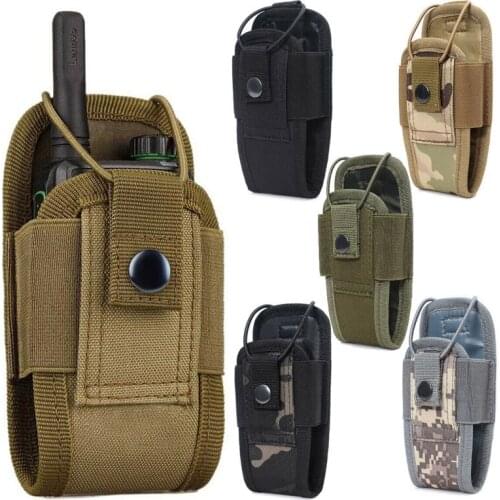 1000D Tactical Radio Walkie Talkie Bag Pouch Holster Pocket Belt Holder for Outdoor Hunting Camping