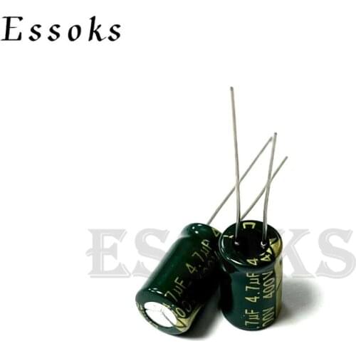 20pcs Electrolytic Capacitor 400V4.7UF 400V 4.7UF 6X12 mm High Frequency Low ESR Aluminum Capacitors