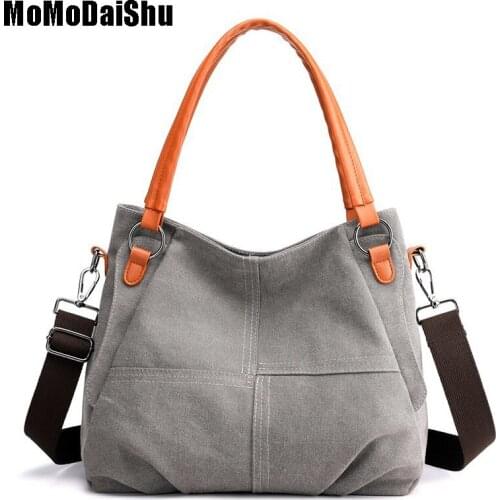 2021 Fashion Large Capacity Women Handbag Canvas Female Shoulder Bags Designer Womens Messenger Bags Ladies Casual Bag