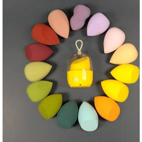 3/6pcs New Beauty Egg Set Gourd Water Drop Puff Makeup Puff Set Colorful Cushion Cosmestic Sponge Egg Tool Wet and Dry Use