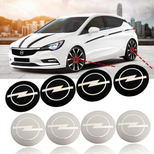 4pcs 3D Opel 56mm 60mm 65mm Metal Sticker Car Styling For Wheel Center Hub Caps Rims Cover Dust-Proof Logo Badge Decals