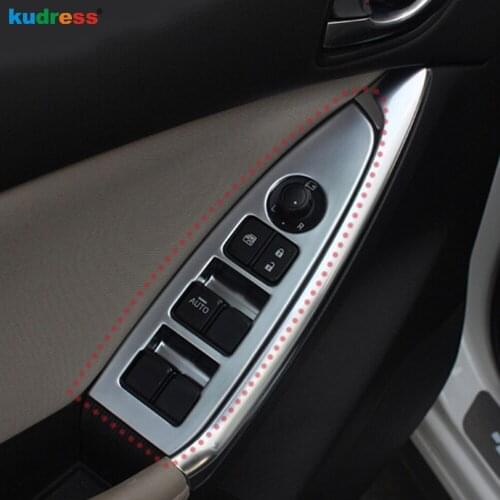 For MAZDA CX-5 CX5 2012-2014 2015 2016 Matte Car Interior Window Lift Switch Cover Trim Door Armrest Panel Trims Accessories LHD