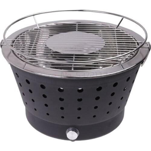 Household soot free carbon barbecue stove indoor and outdoor portable temperature adjustable carbon barbecue rack machine