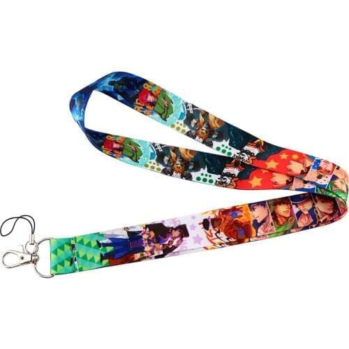 J2990 Anime Bizzare Adventure Neck Strap Lanyard for keys ID Card Gym Mobile Phone Straps USB badge holder DIY Hang Rope