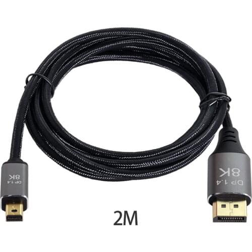 CY Chenyang DisplayPort 1.4 8K 60hz Cable Ultra-HD UHD 4K 144hz Mini DP to DP Cable 7680*4320 for Video PC Laptop TV