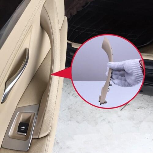 Left Hand Drive LHD For BMW 5 series F10 F11 F18 525 520 Gray Beige Black Car Interior Inner Door Handle Panel Pull Trim Cover