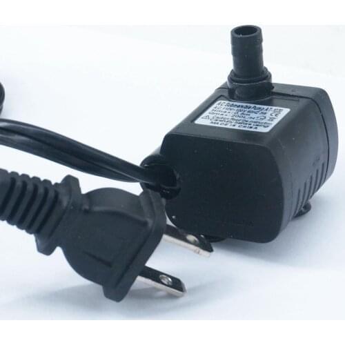 110V AC Electric Mini Submersible Pump brushless motor no jam Pump for Aquarium fish tank 60Hz 3W 200L/H